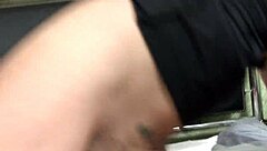 brunette in lingerie enjoys casual styling session