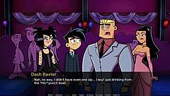 Amity Park, the hot goth beauty in a steamy cartoon porn video