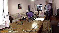 petite ebony african fucked in interracial fake casting deepthroat cumshot