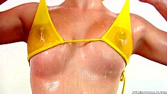 Milf Masseur Deepthroats In Threeway With Doggystyle And Choking