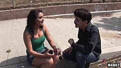 charley chase flaunts massive tits in rough blowjob