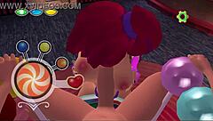 Hot animated 3d cartoon porn features deepthroat titty fuck with big tits cutie in sex game