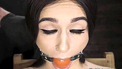 Is This Pale Brunette Ready For Rough Bondage?