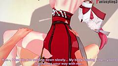 Yae Miko in hardcore 3D anime hentai from Genshin Impact with Ahegao and Netorare