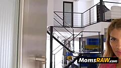Mercedes, a hot milf, gets a deepthroat surprise from her stepson's horny friend.