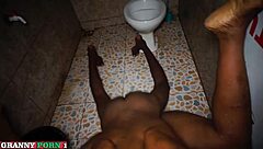 My girlfriend with the big ass having sex with my friend in the bathroom.