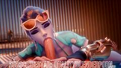 Widow Gags on Cock at Beach Blowjob Frenzy!