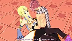 Can Lucy Natsu Handle Fairy Tail's Monster Cock In This Hentai Blowjob?
