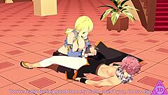 Can Lucy Natsu Handle Fairy Tail's Monster Cock In This Hentai Blowjob?