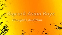 Straight asian teens auditioning for big cock blowjobs