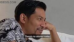 Step bro and sis mess around with pillows in hotel room fun