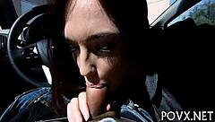 Beautiful actress Jodi Taylor in hot POV scene.