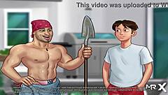 Milf engages in 69 position at work in Summertime Saga.