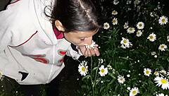 mutual masturbation with housekeeper in garden?