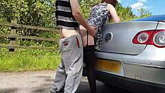 i got outdoor doggystyle fuck and squirted with creampie