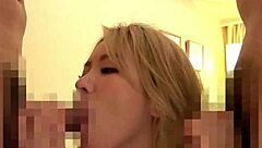 Asian babe with tattoos in homemade video