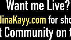 Nina Kayy, the phat head hancho, gets mouth, pussy, and butt fucked by BBC at office.