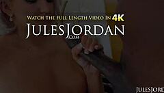 Hey, Jules Jordan's Bambi Barton gets big black cock from Steele in lingerie.