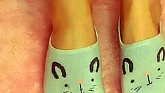 i pamper my feet with a luxurious massage