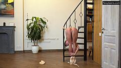 Blonde Teen Liza Raykina Stretches Pussy Flexibly