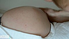 Steamy European amateur's big ass gets a sensual massage with a vacuum cleaner