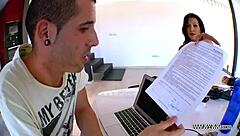 Is the busty dirty speaking babe getting fucked hard by the pool?