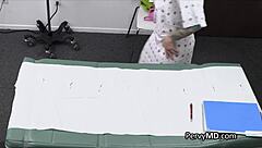 Doctor tests busty inked patient with blowjob in hospital