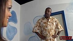 tyra banxxx takes anal sex and facial