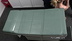 Doctor tests busty inked patient with blowjob in hospital