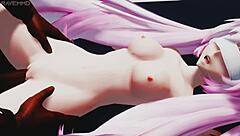 Miku, why do you beg for that big black cock?