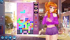 Attempting to pass level with gamer girls in anime game