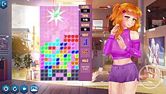 Attempting to pass level with gamer girls in anime game