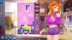 Attempting to pass level with gamer girls in anime game