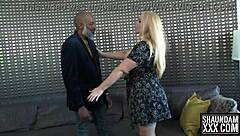 Karen teases with big black cock in doggystyle and missionary