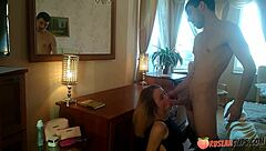 nerdy blonde ria koks fucks her stepbro in pov, petite ass pounded hard