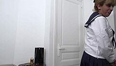 A mature and sensual Arab woman from France gets her private part kissed by a younger man