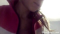 waiting for visa in st petersburg with russian blonde teen