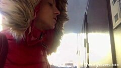 waiting for visa in st petersburg with russian blonde teen