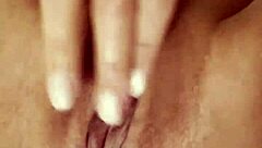 nuria millan fingers shaved pussy to orgasm