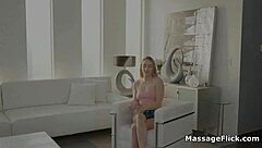 gf gets sucked by hot masseuse in lobby shower