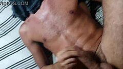 Amateur bisexual guy feels dick entering his ass in anal fucking.