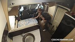 Amateur Czech sex film in a caravan is hotter than a party