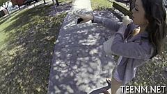 Hot and hardcore doggy style sex with blow job
