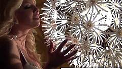 Sexy Blonde Babe Feels Intense Arousal Teasing and Masturbating Her Pussy Solo