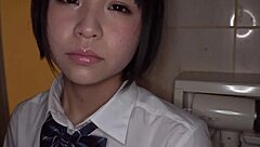 Young Japanese girl's hardcore BDSM action with an older man