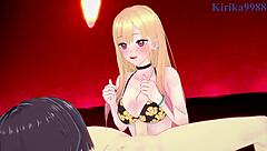 Marin and sajuna having intense sex in dress-up darling hentai