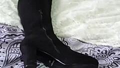 those boots mala dvojka solo shaved pussy