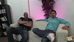 Kayla synz gets tight milf ass pounded by two pervy guys on camera