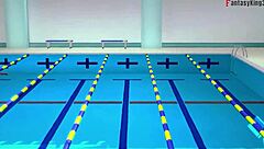 Akeno Asks For Sex In Public Pool HS DXD NTR Madness 4