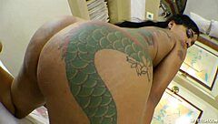 Big tits and ass get pounded in a hot lesbian scene